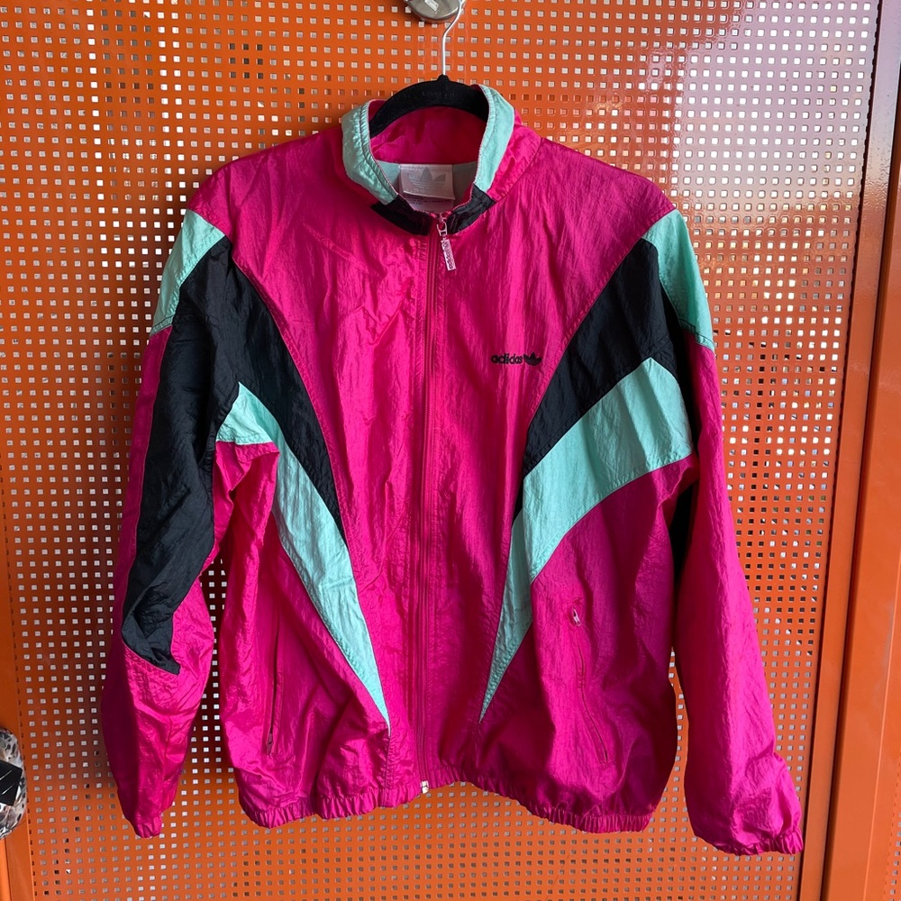 Adidas Hot Pink wind breaker